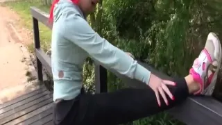 Alternative redhead beauty sucks dick and fucks in public