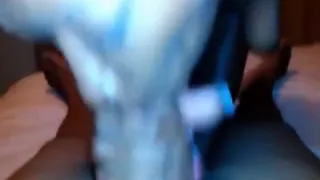 Ebony slut performs a mean blowjob and gets a hot facial