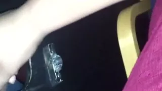 The guys little chubby is a little shy but the babe manages to get it to cooperate.