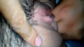 Watch me as I rub and lick my girls cunt