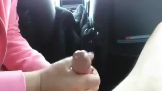 German wife gives great handjob ends with cum load