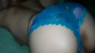 Cute Girl in Blue Panties gets Fucked and Then a Facial