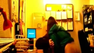 Teenage couple fucks in the dorm room