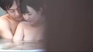 Japanese hottie gets banged in a tub