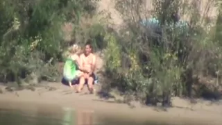Spying on a hot couple outdoors