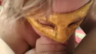 The best place for your cock - between my lips