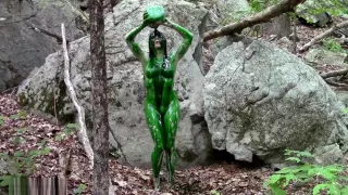 BTS Nude Outdoor Photoshoot With Slime