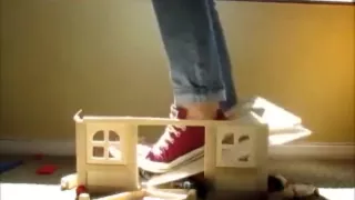 Sisters crush dollhouse