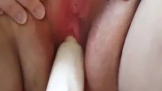 Using a dildo to help my wife reach an intense orgasm