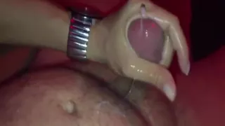 Nice oily handjob in slow motion ends with a big cumshot
