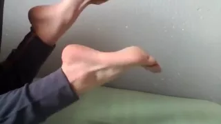 Watch these beautiful feet with adorable little toes that you just want to suck on one by one.