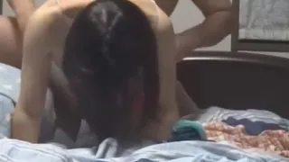 Asian mature couple fucks