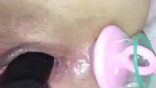 Black dildo for my wifes wet pussy