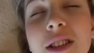 Orgasmic face of this beautiful teen girl
