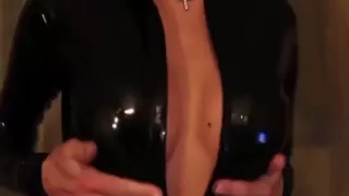 My girl is in love with latex outfts