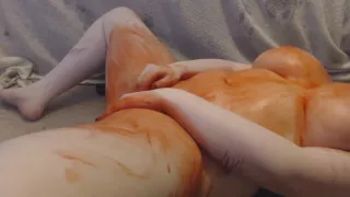 *FAKE* Bloody Vampire Masturbation - Toy Free