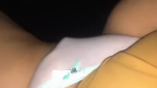 19yr amateur playing with dripping wet pussy in the car and cumming hard