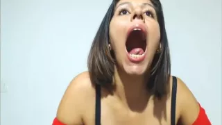 Latina Tongue Action Mouth Fetish
