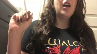 Sexy Chubby Brunette Goddess Smoking and Talking in cute sexy voice ASMR