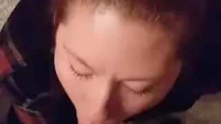 BJ after work. Huge Load Swallowed!