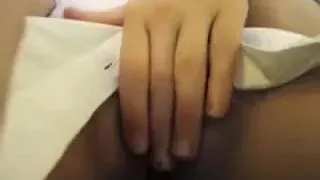 Stunning blonde hottie works her hot twat while displaying Part 02