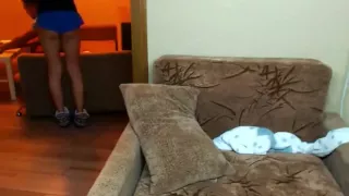 Hot Blonde Babe In Black Nylons Masturbates Solo Part 03