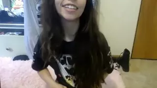 Busty Brunette Amateur Teen Webcam Girl Part 05