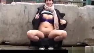 Asian british amateur masturbating in public