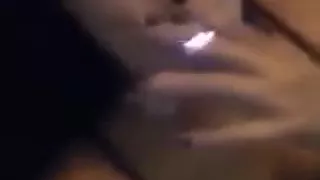 French girl burn her pussy with lighter and masturbate