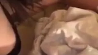girl shows her sleeping friends ass