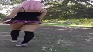 school girl in miniskirt fucked in the park