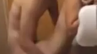 teens fucking on the toilet