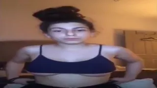 teen showing her huge underboobs