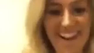 drunk girl shows her tits before going to the club