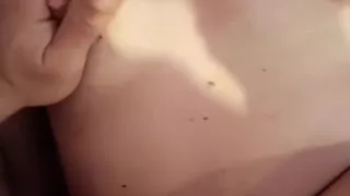 wife gets a cumshot after a hot handjob