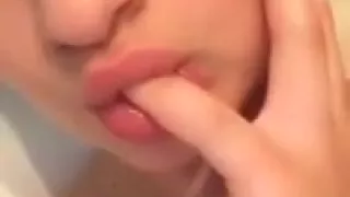 horny teen in the bathtube