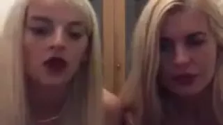 teen takes of her bra on periscope