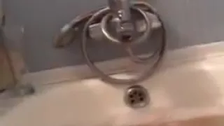 two girls taking a bath together