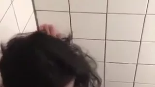 caught horny lesbians on the club toilet