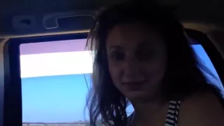 18 years blows dick in the car