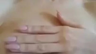 russian girl shows her little tits