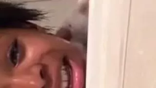 black teen in the bathtube