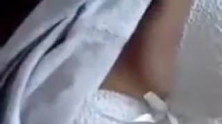 boy plays with girlfriends boobs on periscope