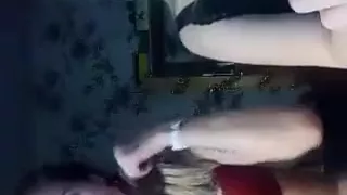 drunk russian in underwear periscoping