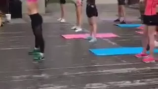 yoga pants training class