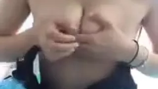 young asian girl showing her boobs