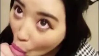 Asian Teen Snapchats herself Sucking Dick in Dressing Room