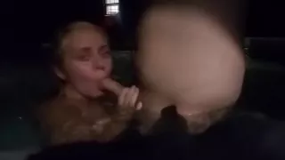 Cum Loving Slut in Hot Tub