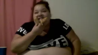 Fat Girl Eating Pizza
