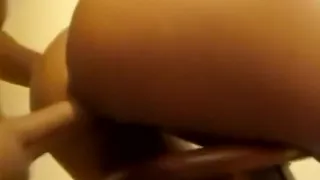 Blond girlfrend love anal end creampie!